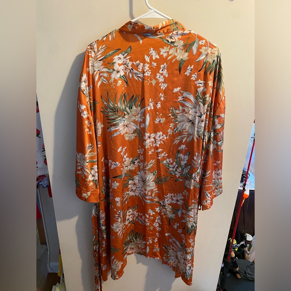 Floral Night Gown and Robe - Picture 2 of 3